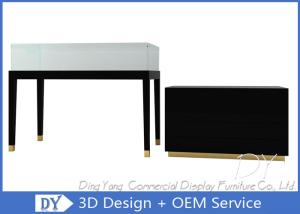 Quality Customizable Attractive Jewelry Showcase Display With MDF + Tempered Glass wholesale