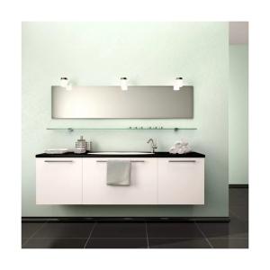 Quality Modern Burnished Solid Wooden Bathroom Cabinet with Acrylic Door Panel and Countertop wholesale