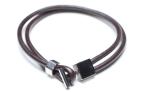 Leather Bracelet, Stainless Steel Clasp
