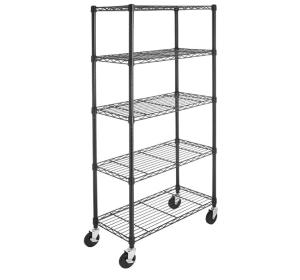 Quality Chrome Plated Metal Shelving Unit With Wheels 4'' For Bedroom Display wholesale