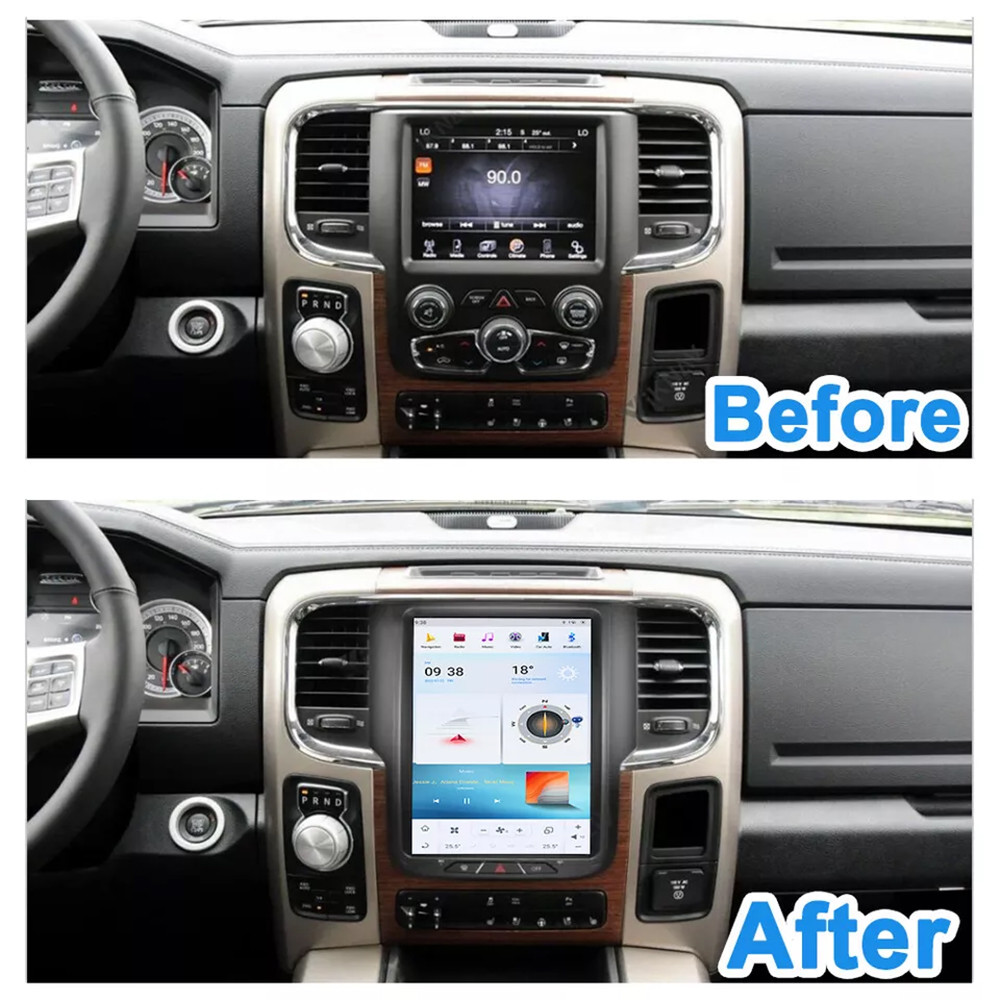 9.7 Inch 8+128G Car DVD Player Android Dashboard Screen For Dodge Ram 2013-2017