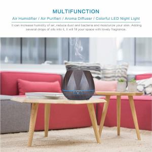 China Wood Grain 14W 24V 650mA 550Ml Aroma Diffuser Humidifier on sale