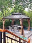 Luxury Patio Waterproof Hardtop Gazebo Aluminium Outdoor Hardtop Pergola