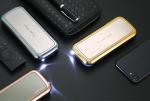 LED light Gold Mirror 10000mAh 18650 Battery Power Bank Portable Mirror Phone