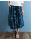 cotton blue & white gingham dress fashionable n casual