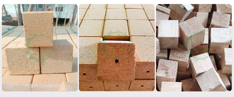 Customizable Wood Sawdust Block Cutting Machine Lightweight