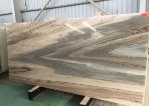 Quality High Hardness Italian Marble Slabs , Golden River Bookmatch Antique Marble Slab wholesale