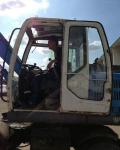 Used Wheel Excavator ,Green Color and Good Condition Digger