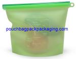 Reusable silicon bag, Vacuum Freezer pouch, Fresh Fridge Food Preservation