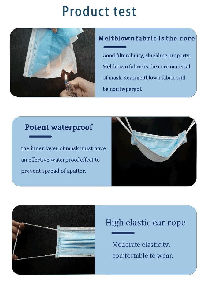Germ Protection Bfe95 Nonwoven Disposable Medical Face Mask With Shield