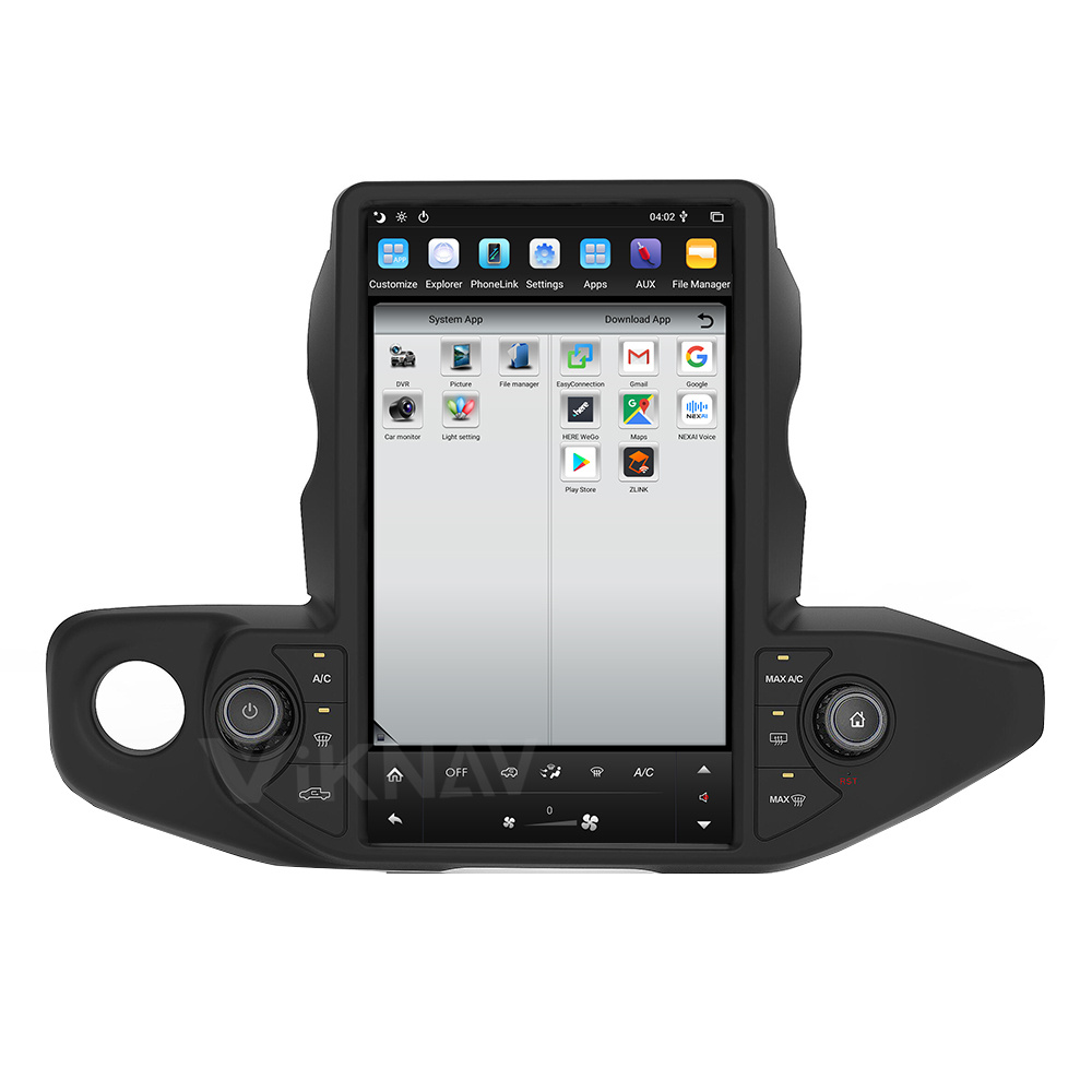 Viknav Car Radio For Jeep Wrangler (2018-2021) 13.6 inch GPS navigation DVD multimedia auto stereo 2din