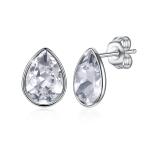 Women Pink Sterling Silver Jewelry Earrings