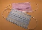 Hospital Disposable Earloop Face Mask / Disposable Mouth Mask Skin Friendly