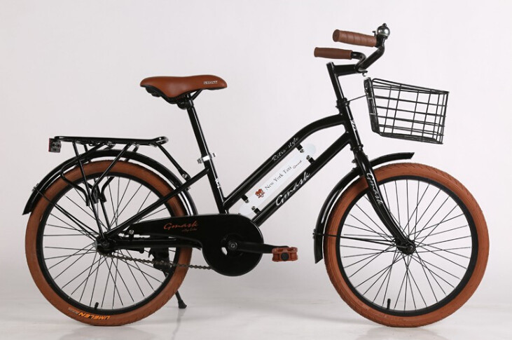 CE standard hi-ten steel 24/26 inch New York style city bike with Shimano 6/7 speed and Cowhide seat