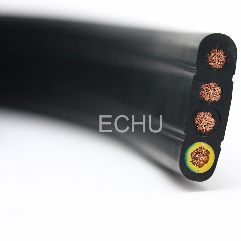 Echu cable factory, Flat Traveling Cable for Lifter, Flat Crane Cables