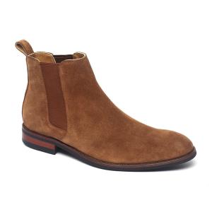 Quality Autumn Tan Anti Odor Mens Genuine Leather Chelsea Boots wholesale