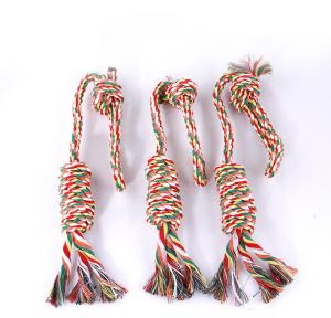 Quality Colorful Dog Rope Toy , High Durability Rope Chew Toys For Dogs 46CM 85G wholesale