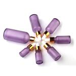 New Popular Colored Matte Glass Dropper Bottles 30ml 50ml Frosted Glass Serum