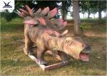 50/60 Hertz Life Size Animal Dinosaur Lawn Decorations , Dinosaur Garden