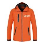Custom Logo Outer Wear Apparel Spandex Polyester Softshell Jacket Windbreaker