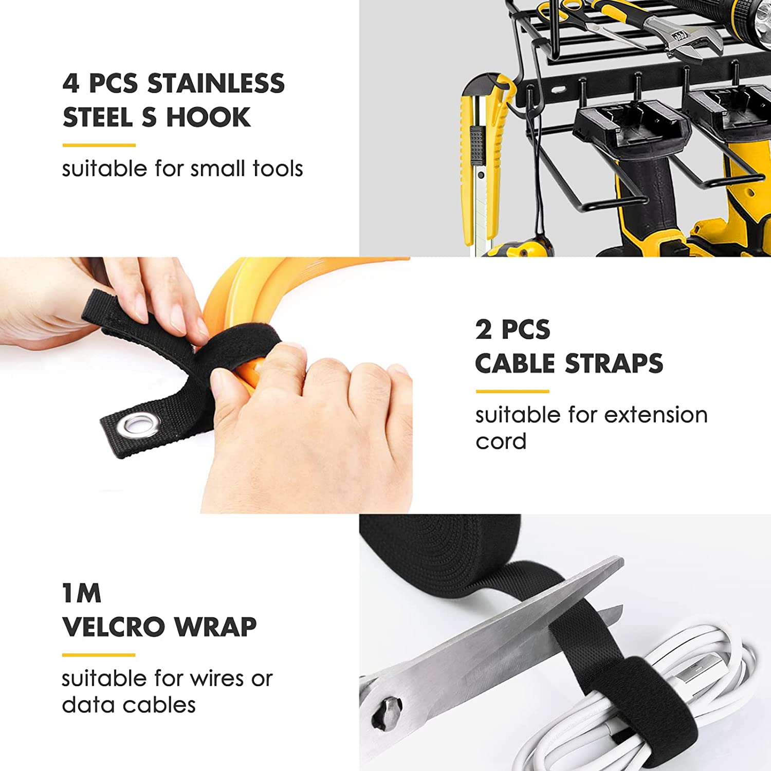 Efficiently Store Tools Cordless Drill Tools Organizer and Storage Rack for Garage