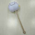 White Cartoon Plush Massage Hammer Personalized
