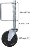 Iron Farm Gate Caster Wheel for 6 Inch Under Mount Farm Gate in Outdoors and