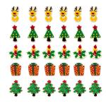 Christmas Gift PET Chocolate Transfer Molds For Christmas Party Cupcake Toppers