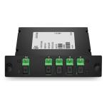 Metal Box LGX PLC Splitter 1x4 Black Color Single Mode