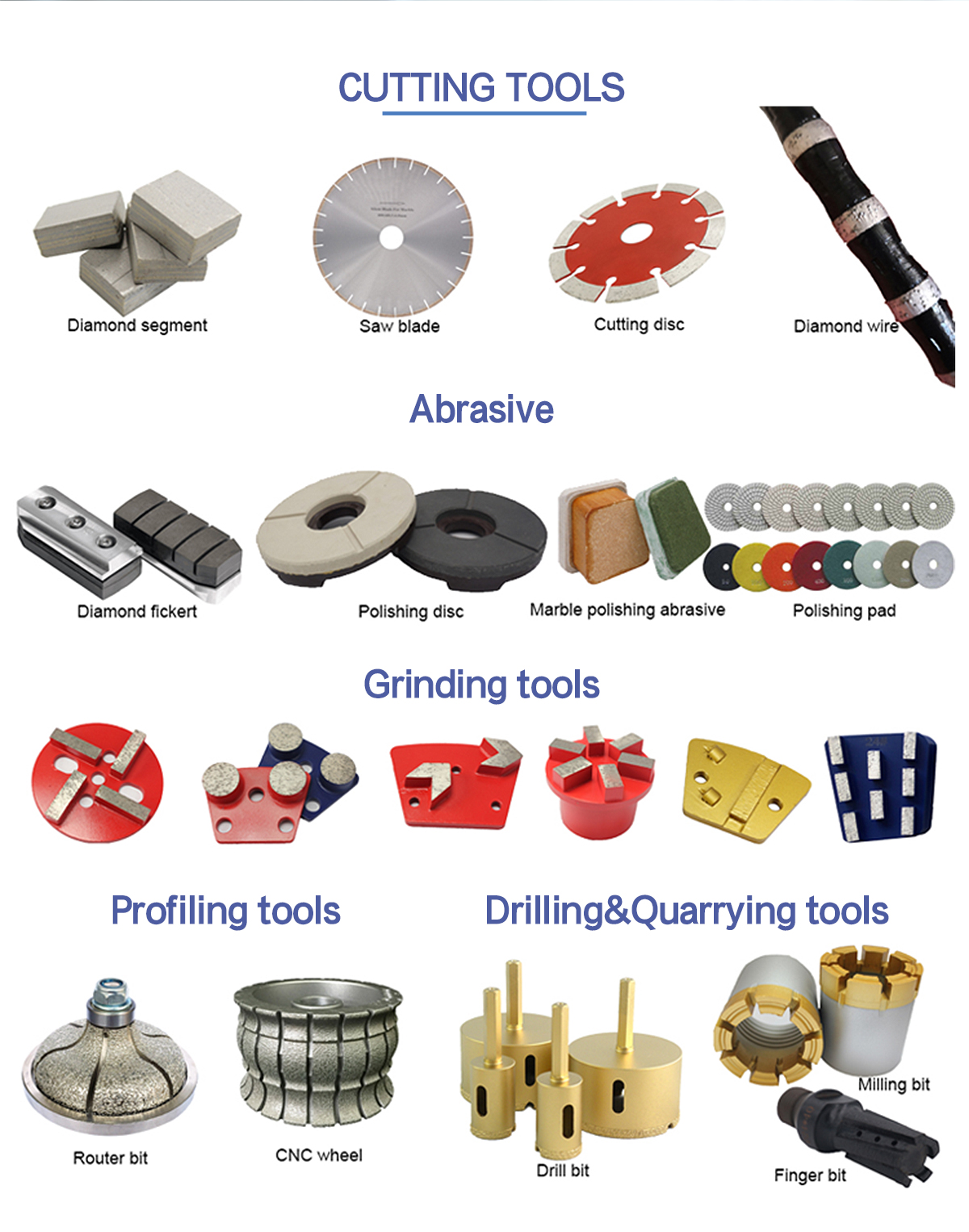 Good Performance Frankfurt Oxalic Type Diamond Tools for Customized Polishing Support