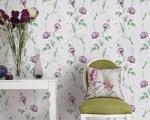 TV Background Mould-Proof Modern Removable Flowers Wallcovering Wallpaper Eco