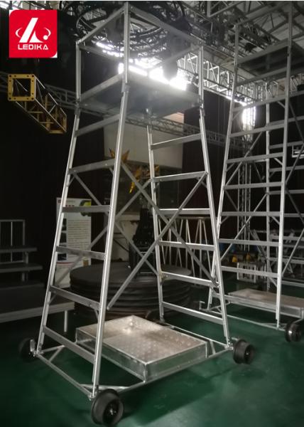2.7m Working Bench Wheeled Aluminum Scaffolding Tower Truss Frame Ladder For