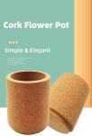 Degradable Cork Flower Pot DIY Cork Planter Desk Organizer Plant Holder