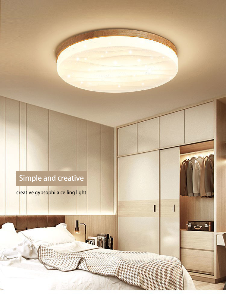 LED Ceiling Lamp Modern Wooden Shining Stars Lampshape Ceiling Lights(WH-WA-60）