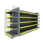 Grocery Store Display Supermarket Shelf Rack Heavy Duty Metal Shelf 60kg 1650mm