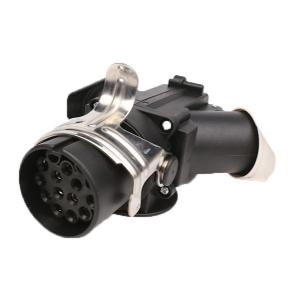 Quality 101100 Trailer Plug Socket Trailer Plug Adapter 13 Pin Black Color ISO12098 wholesale