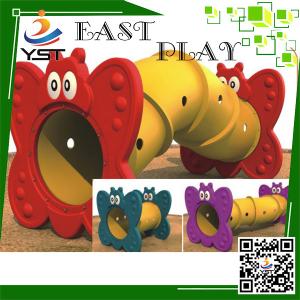 Quality Happy Plastic Indoor Soft Play Area Train Tunnel For Children Amusement wholesale