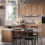 Durable Designer Solid Wood Melamine Kitchen Cabinet Italian Design for Modern