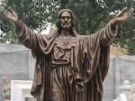 Bronze Jesus Statue Life Size Christ Religious Church Decor Metal Craft