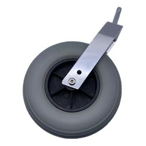 Quality Polyurethane Foam Grey Wheelchair Front Caster Wheels 200mm wholesale