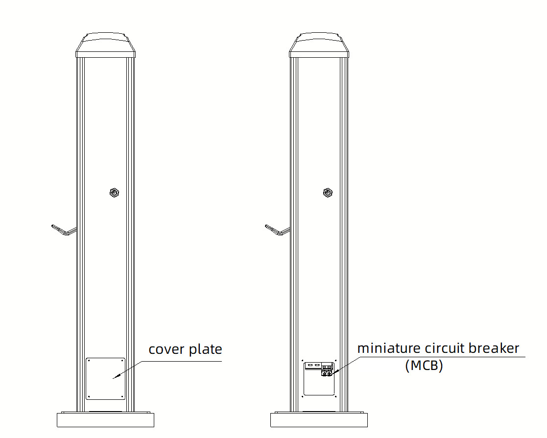 Outdoor Wallbox 22KW OCPP1.6 Dc Ev Charging Stations Wall Mounted