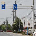 Hot Dip Galvanized 8M RAL Color Q235 Road Sign Pole