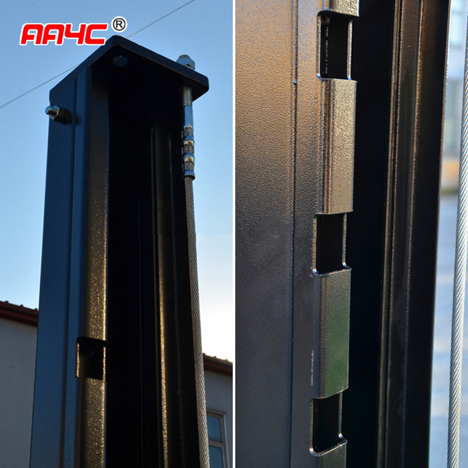 4 Columns Car Vehicle Lift Movable 4 Post Lift 7700lbs With Movable Kit Car Parking Lift Auto Storage System 3.5T