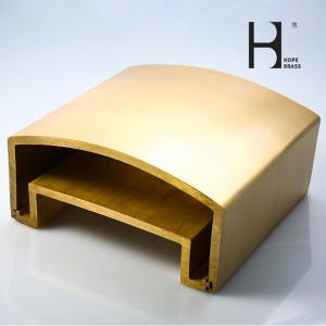 Quality ISO9001 Anti Corrosion Brushed Brass Handrail For Staircase wholesale