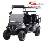 CE Approved 6 Seater Long Range 4 Wheel Club Drive Golf Carts With Back Seat