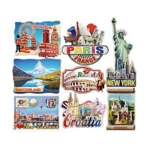 Quality Round Epoxy Custom City 3d Printing Magnets For Refrigerator wholesale