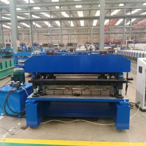 Quality Metal Color Steel Galvanized Trapezoidal Roof Panel Roll Forming Machine For Wall Panel wholesale