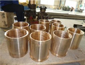 Quality QAL9-4 Cast Bronze Bushings ZCuAl9Fe4 Copper Gear Parts wholesale