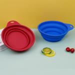 Collapsible Silicone Dog Pet Bowl For Feeding Foldable Bowls