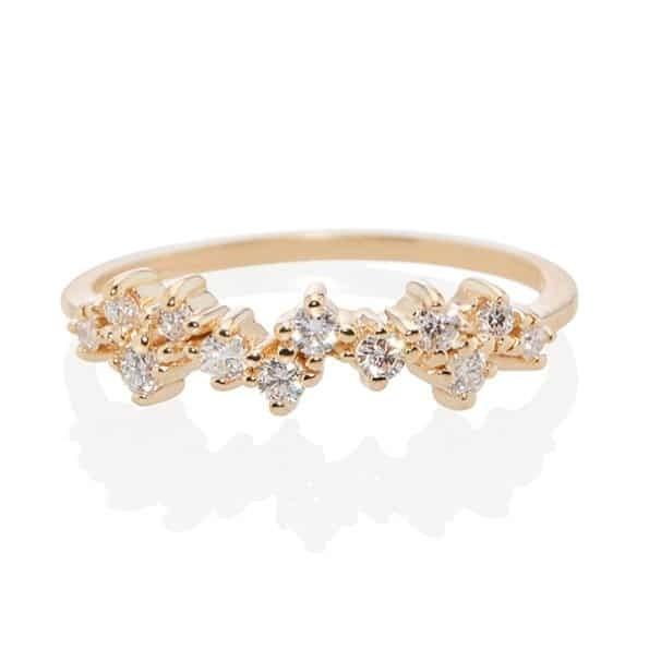 925 Sterling Silver Jewelry Prong Setting Mini Clear CZ Band Rings for Women